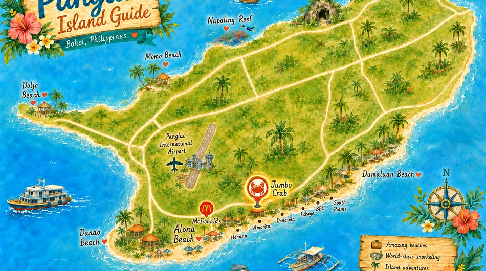 Panglao Island Guide Map