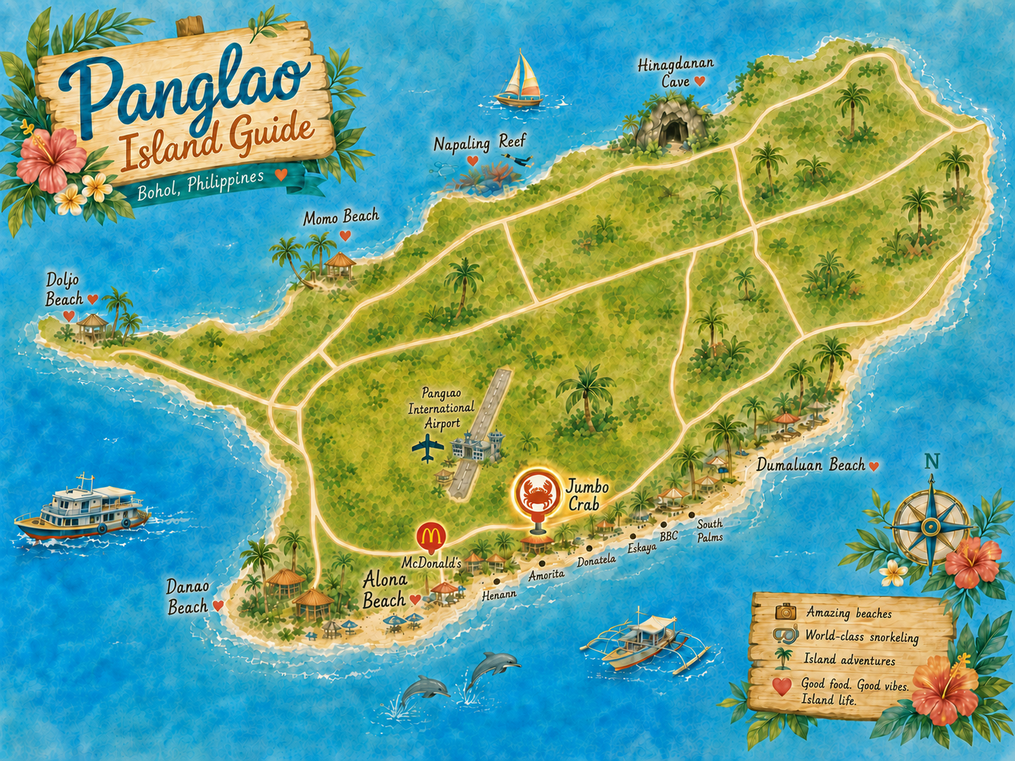 Panglao map